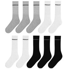Image of Donnay 10 Pack Crew Athletic Socks Mens Gents Stamp Sport Size 7-11
