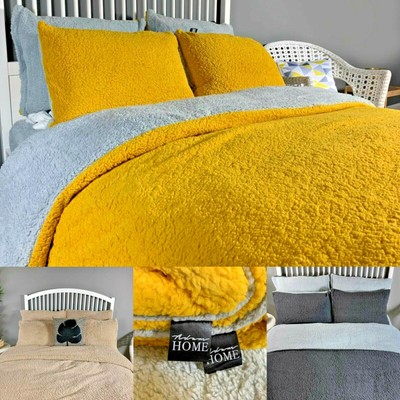 cosy teddy fleece duvet set