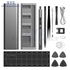 Precision Magnetic Electric Screwdriver Set Computer Pc Phone Repair Tool Kit