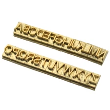 26pcs/Set Brass Alphabet Uppercase Letters Font Stamper Mold A-Z Capital Letters