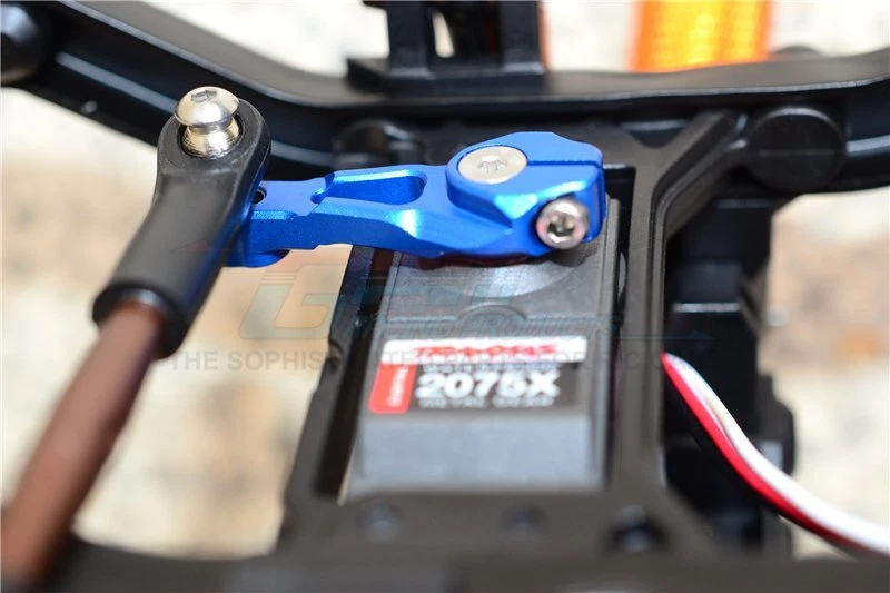 GPM Alum Servo Horn 25T w/Spring Steel Steering Link (6Pcs) Silver : TRX-4/TRX-6 - Image 4 of 4
