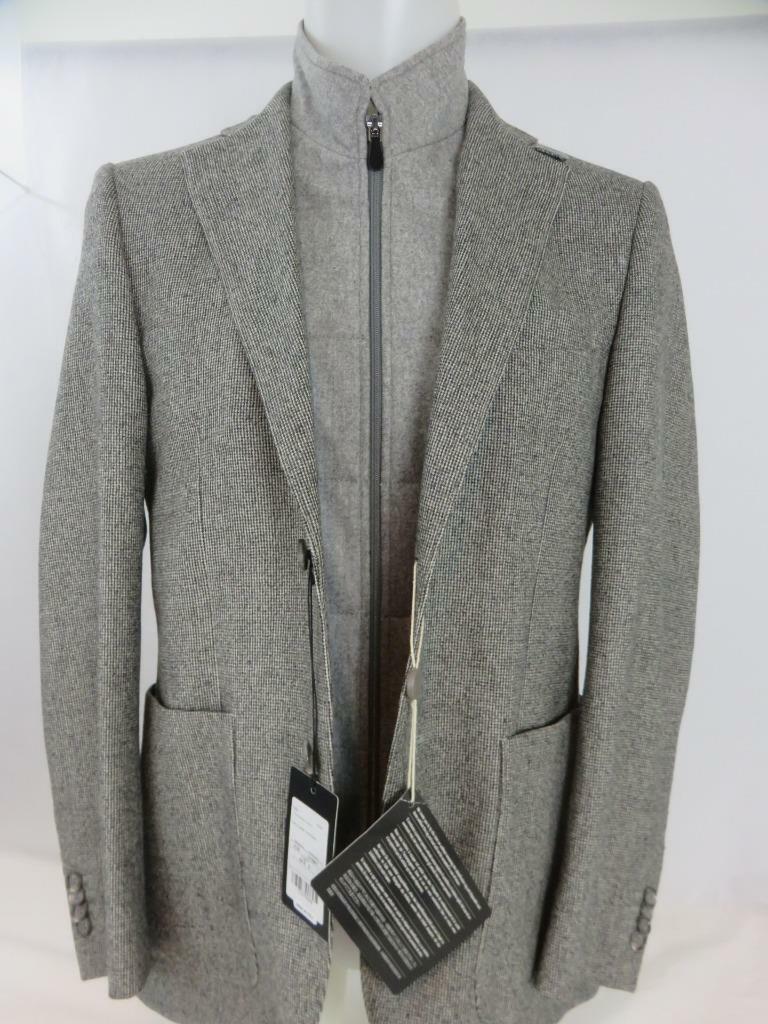 NWT Luigi Bianchi Mantova Mens Gray Fleck Sport Coat Jacket NWT Luigi Bianchi Mantova Mens Gray Fleck Sport Coat Jacket