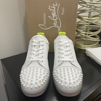 Christian Louboutin Fun Louis Junior Spikes White/Yellow 45 | eBay Christian Louboutin Fun Louis Junior Spikes White/Yellow 45 | eBay