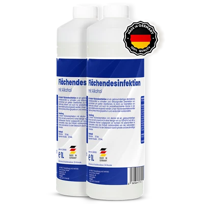 Mr. Perfect Flächendesinfektion mit Alkohol, 2x1L Flächen Desinfektion