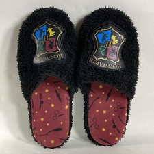 Harry Potter Hogwarts School Crest Slide Slippers Small Medium Unisex W6-9 M5-8