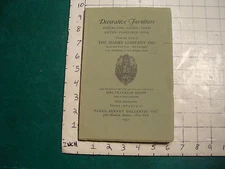 Vintage book: DECORATIVE FURNITURE the daby co. 1950 mrs franklin simon 85pages