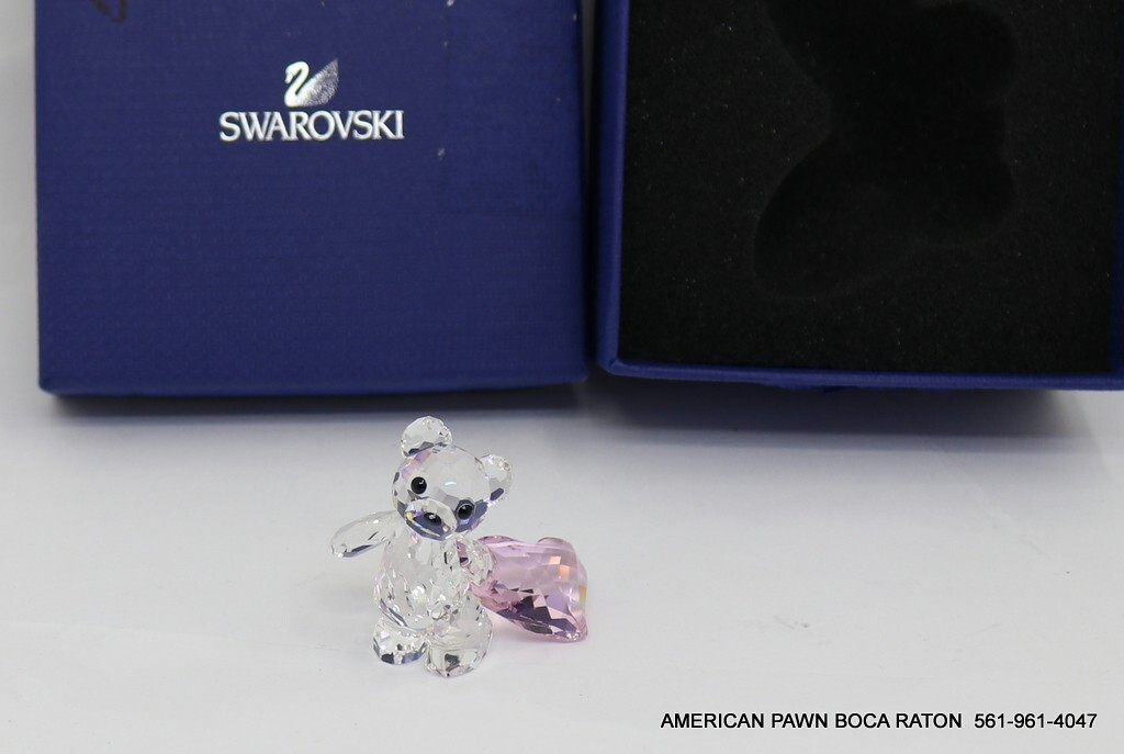 Swarovski Crystal Kris Bear With You Pink Heart 905386 Crystal