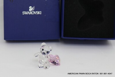 Swarovski Crystal Kris Bear With You Pink Heart 905386 Crystal