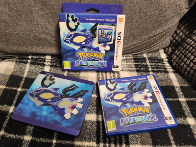 Pokémon: Alpha Saphir - Limited Edition (Nintendo 3DS, 2014), Steelbook, Peg
