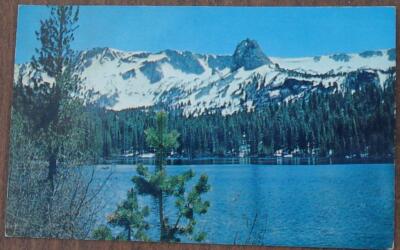 Vintage Color Photograph Postcard, Crystal Cragg, Lake Mary, Mammoth Lakes -Used