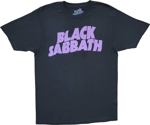 New Men's Black Sabbath Purple Logo 80s 