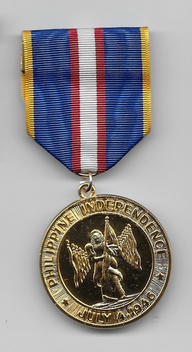 US98 PHILIPPINE INDEPENDENCE MEDAL - FULL SIZE - Bild 1 von 2