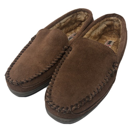Minnetonka Men's 11 Brown Suede Leather 