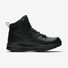 Nike Manoa Leather Boots Triple Black  Men's US Size 8-9