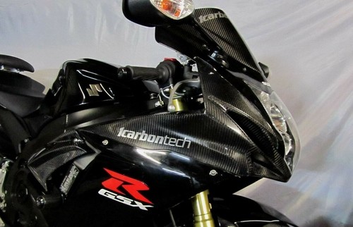 100% REAL CARBON FIBER SIDE TRIMS 2011-2014-2022-2023-2025 SUZUKI GSXR 600 750 - Foto 6 di 8