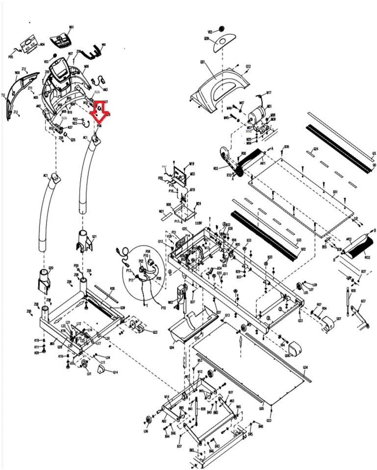 Horizon Fitness Treadmill Lower Motor Control Board Wire Harness 002424-A - Image 3 of 3