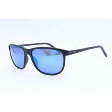 Maui Jim Dragon's MJ 811-03S Navy Stripe Sunglasses Polarized Blue lens