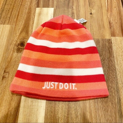 Nike Beanie Girls Pink and White Just 