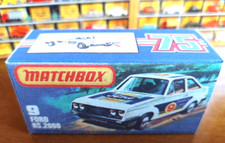 ♪♫•❤Matchbox Nr. 9 Ford Escort RS2000 Box Matt 280g Druck&Verarbeitung gut ❤♪♫•