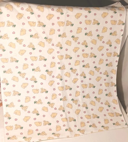VTG Fleece Yellow Duck Bunny Baby Blanket - Picture 5 of 11