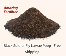 Insect Frass • 5 Lbs • Black Soldier Fly Larvae Frass • Soil Amendment & Chitin