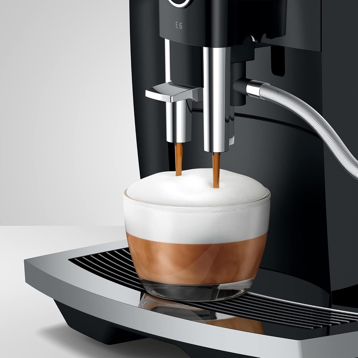 Jura E6 Piano Black – Factory Refurbished Automatic Coffee