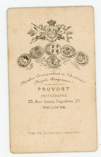 CDV PHOTO vers 1870 Provost Toulouse, un adolescent très chic pose mode fashion - Picture 2 of 2