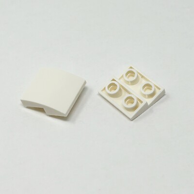 32803 LEGO Parts Slope Curved 2x2 Inverted WHITE (2)