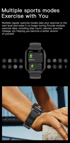 2 w 1 niebieski ząb zestaw słuchawkowy inteligentny zegarek sportowe słuchawki smartwatch wodoodporny nowy - Zdjęcie 21 z 26