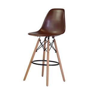 Midcentury Brown Chair Bars Style image is loading molded mid century modern style dsw counter stool