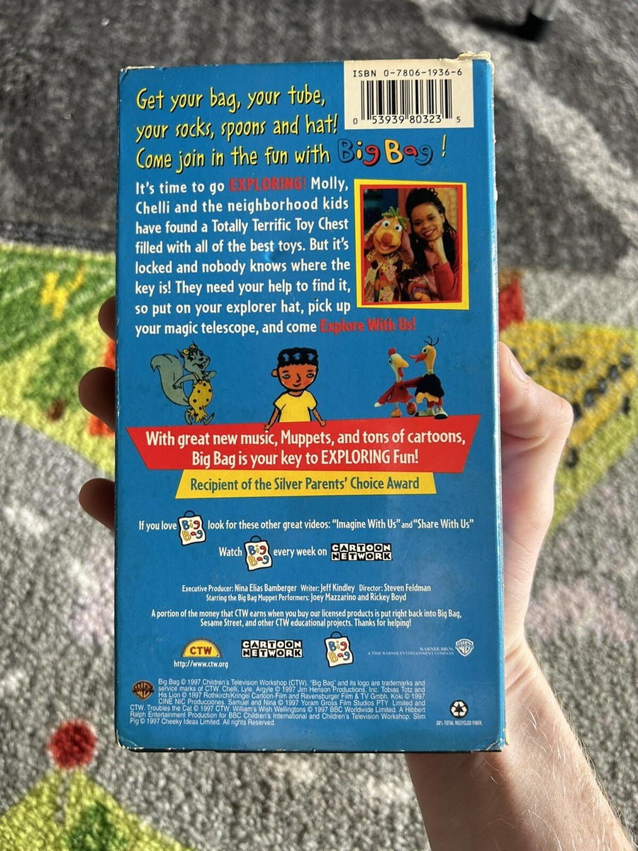 Big Bag: Explore With Us! (VHS 1997) Cartoon Network HTF Oop