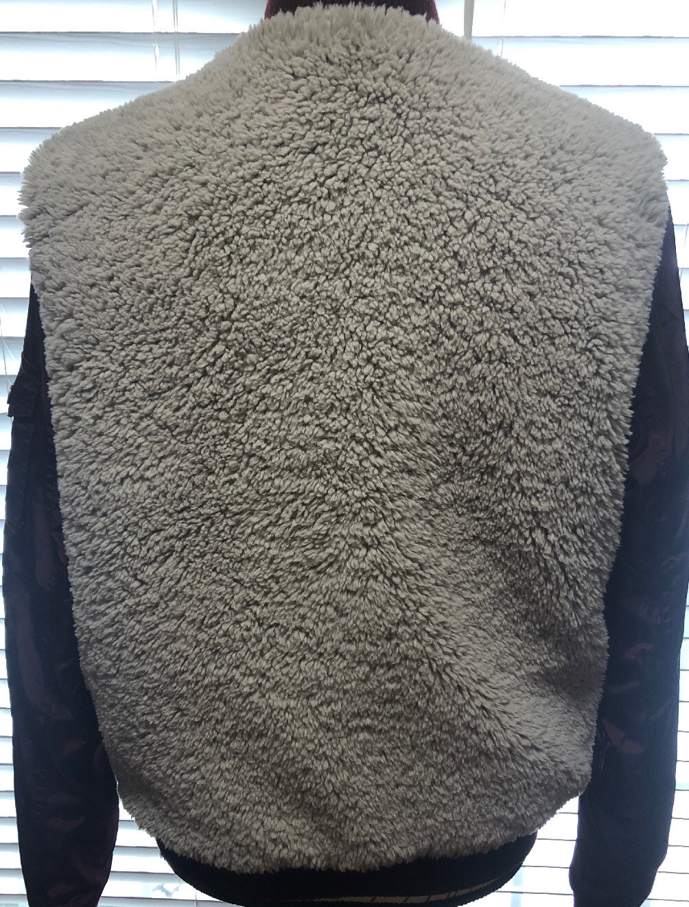 Levi’s Burgundy Gray Varsity Bomber Jacket Mixed Medi… Gem