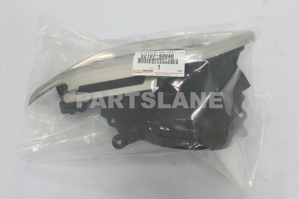 Extensión de parachoques trasero izquierdo genuino OEM LEXUS LS460 LS600H 52107-50040 Foto 3 de 3