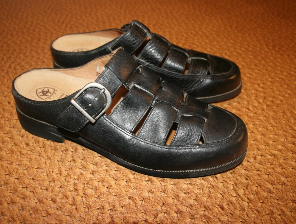 ARIAT SLIP-ON CLOG LOAFER MULE STYLE SHOES WOMEN’S SIZE 8-1/2 M, BLACK, 8.5, N