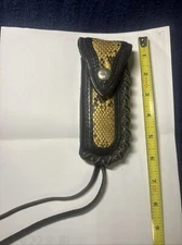 Handmade Knife Leather Snake Skin Sheath Multi tool Sheath High Quality