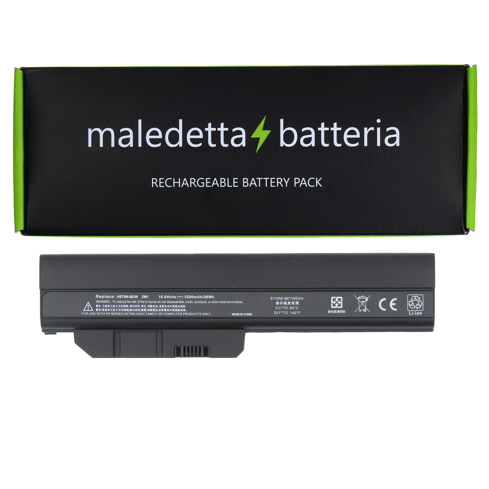 Batteria POTENZIATA 10.8-11.1V 5200mAh per HP-Compaq Mini 311c-1170SF