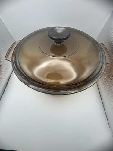 Pyrex Corning Ware Amber Visions Frankreich 4,5 l Dutch Oven 5 Quart mit Deckel - Bild 6 von 8