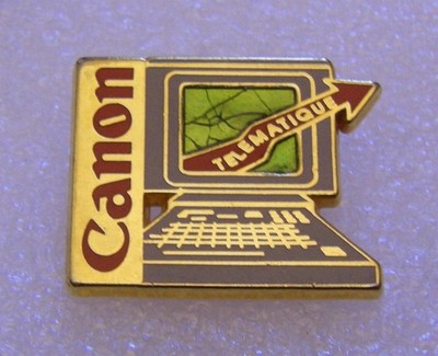 Anstecknadeln CANON TELEMATIQUE GRÜNER BILDSCHIRM Vintage Pin Badge DECAT