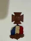 VINTAGE 1883 G.A.R. WOMAN'S RELIEF CORPS MEDAL AND RIBBON