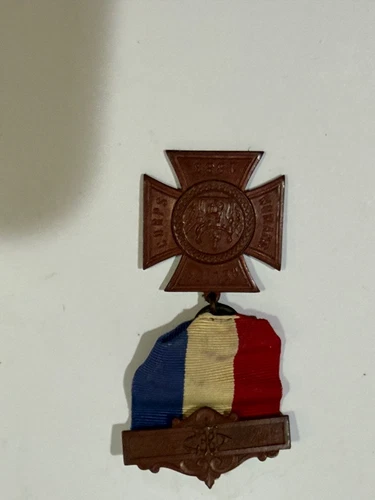 VINTAGE 1883 G.A.R. WOMAN'S RELIEF CORPS MEDAL AND RIBBON
