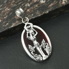 Garnet Gemstone Handmade Mermaid Pendant Jewelry Gift For Unisex 2.4