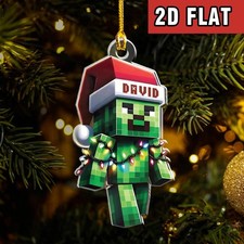 2025 Personalized Minecraft Christmas Ornament, Holiday Gift, Funny