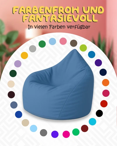 PatchHome Sitzsack XL- Jumbo Sitzkissen Bodenkissen Kinder und Erwachsene - Bild 28 von 203