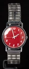 Timex GB Red Dial Men's Hand-Wind Vintage Watch -- Working