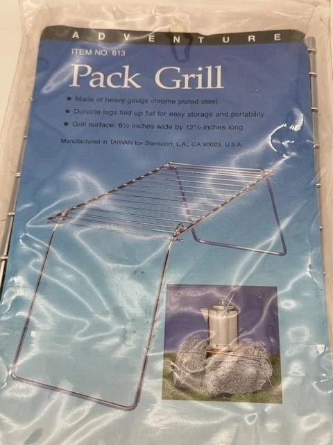 Stansport Paquete Plegable Parrilla Construcción Resistente Cromada 12 1/2" x 6 1/2" Foto 2 de 3