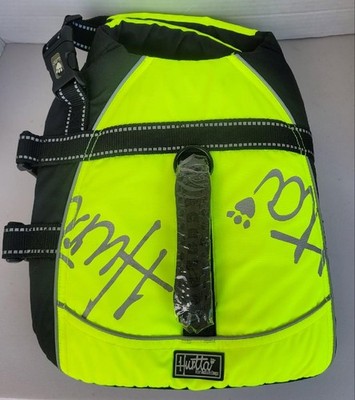 NEW HURTTA ACTIVE DOGS SWIMMING LIFE JACKET NEON YELLOW 20 - 40 LBS HOUNDTEX