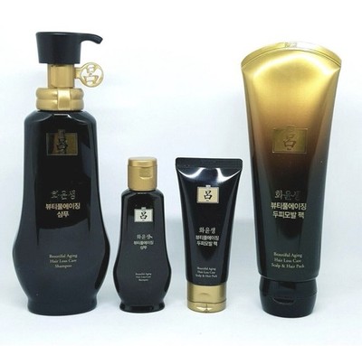 Amore Pacific Ryo Hwayoon Beautiful Aging Hair Loss Care Shampoo & Hair Pack Set