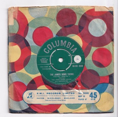 (AN964) The John Barry Seven, The James Bond Theme - 1962 - 7 inch vinyl