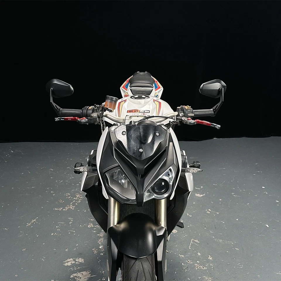 Adjustable Rear Side Rearview Mirrors Handle Bar End For BMW S1000R 2015-2019 - Image 2 of 4