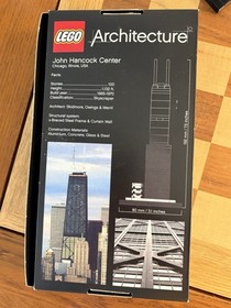 LEGO Architecture John Hancock Center 21001 Landmark Series Box & Manual